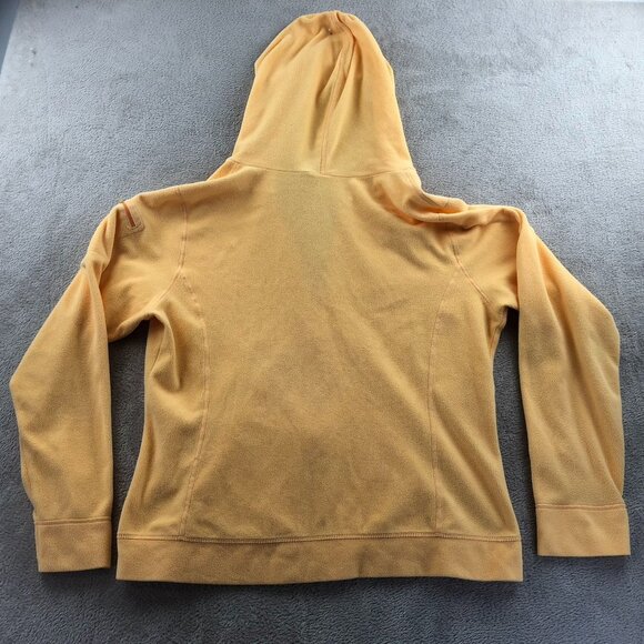 L.L. Bean Womens Jacket Medium Misses Orange Hooded Zip-Up Lightweight Casual - Picture 10 of 10